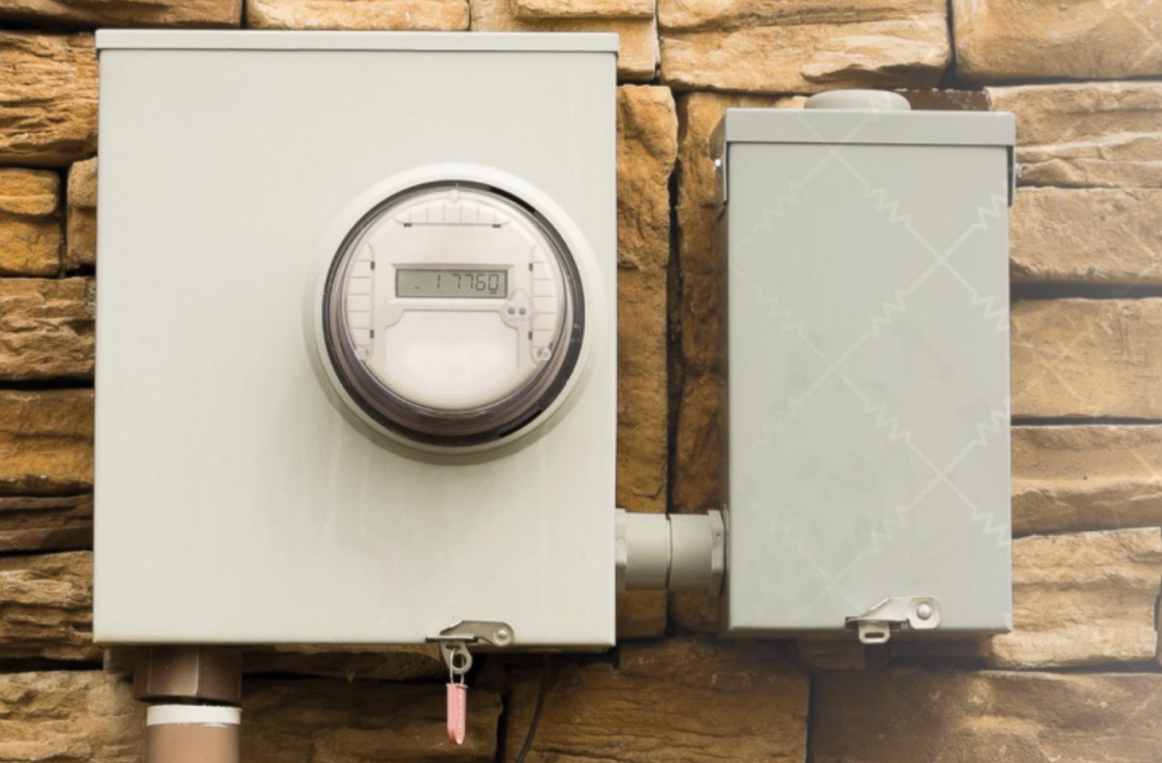 An advanced meter is installed at a home. Source. Powergrid International.